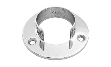 Фланец для трубы Ø48.3 мм, под 3 самореза 6.8 мм, литой, полированный, (AISI 304) k238-3 купить в Новосибирске