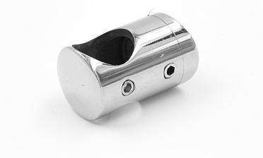 Ригеледержатель на стекло 8 мм, Ø16 мм, полированный, литой (AISI 304) k019 купить в Новосибирске