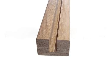 Дубовый поручень 60х40 некрашеный С ПАЗОМ, Премиум Ф-1221 купить в Новосибирске