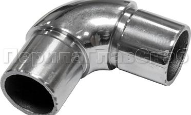 Отвод трубы Ø25.4 мм с установочными кольцами, полированный (AISI 304) k325 купить в Новосибирске