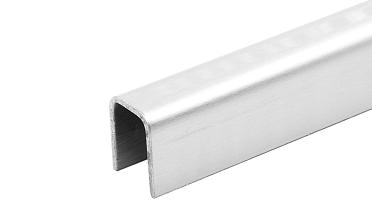 Профиль П-образный t=1,5 мм под стекло 20 мм, шлифованный, длина 2000 мм AISI 304 Ф-1148 купить в Новосибирске