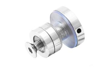 Крепление трека к стеклу AISI 304 шлифованное t449 SSS  купить в Новосибирске