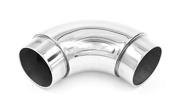 Отвод поручня под Ø42.4х1.5 мм, 90°, литой, полированный, с вставками (AISI 201) k383-3 купить в Новосибирске