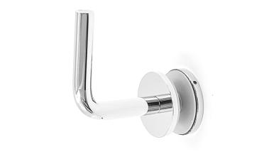 Держатель поручня на стекло 10-17 мм, полированный (AISI 304) k008 купить в Новосибирске