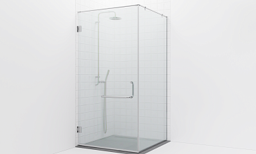 Комплект фурнитуры для душевой перегородки на профиле с угловой штангой t551-1 купить в Новосибирске