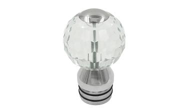 Стеклянный шар, наконечник на стойку Ø50.8 мм, с алюминиевой системой фиксации, прозрачный k248 купить в Новосибирске