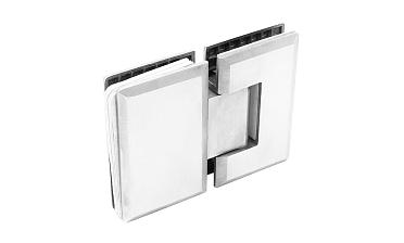 Петля для душевой кабины стекло-стекло 180° 90х55 мм, шлифованная  t303 SSS купить в Новосибирске