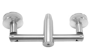 Крепление двойное с рутелями к стене, AISI 304 k629 купить в Новосибирске