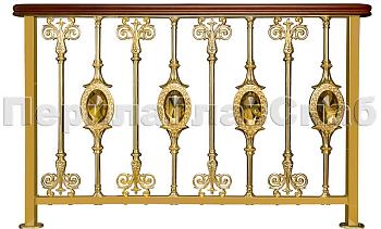 Латунные лестничные перила серии – Нимфалида XL05 в Новосибирске. Готовые проекты ПерилаГлавСнаб