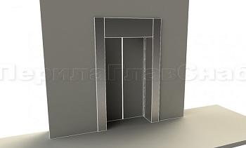 Облицовка портала лифта в Новосибирске. Готовые проекты ПерилаГлавСнаб