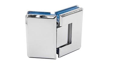 Петля для душевой стекло-стекло 90х55 мм, 135°, нержавеющая сталь AISI 304, полированная t302 PSS купить в Новосибирске