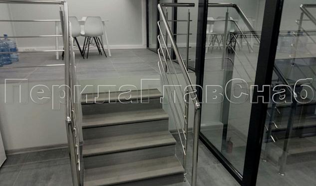 Перила с четырьмя ригелями  в Новосибирске. Готовые проекты ПерилаГлавСнаб