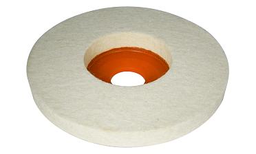 K427-3 войлок белый Ø125х10 мм очищенный, для тонкой полировки 11 000 rpm, Premium k427-3  купить в Новосибирске