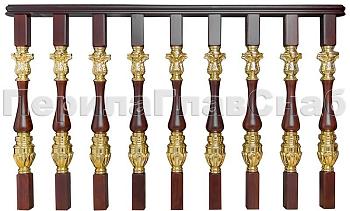 Латунные перила для лестниц серии – Гранд Опера L03 в Новосибирске. Готовые проекты ПерилаГлавСнаб