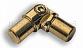 Поворот ригеля Ø16х1.5 мм, с двумя установочными штифтами, шарнирный, золото (AISI 304) k060-88