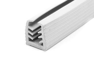 Уплотнитель в поручень с пазом 27х30 для стекла 10 мм, EPDM (палки 3 м) СЕРЫЙ Фk305-G купить в Новосибирске