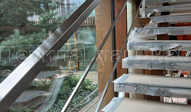 Перила с двумя ригелями в Новосибирске. Готовые проекты ПерилаГлавСнаб