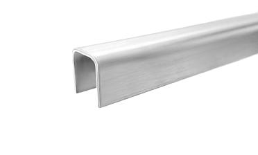 Профиль П-образный, L=2000 мм, t=1.5 мм, для стекла 12 мм, шлиф. (AISI 304) Ф-0455 купить в Новосибирске