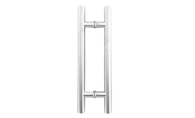 Ручка для стеклянной двери рейлинг двухсторонняя для стекла 8-12 мм, 32х825х1000 мм, шлифованная t633-1000 SSS 