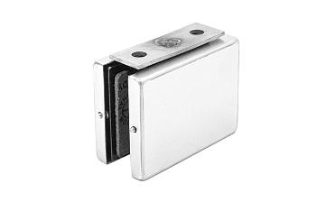 Коннектор стена-стекло с монтажной пластиной, шлифованный, вырез 09 t192 SSS купить в Новосибирске