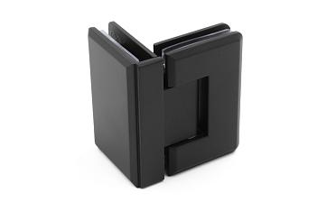 Петля для душевой стекло-стекло 90х55 мм, 90°, цинк, черный t304 BZn купить в Новосибирске