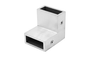 Соединитель труба-труба 90°, для трека 30х10 мм, 90°, AISI 304, шлифованный t460 SSS купить в Новосибирске