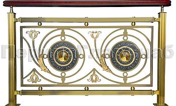 Латунные ограждения лестниц серия – Валгалла XL04 в Новосибирске. Готовые проекты ПерилаГлавСнаб