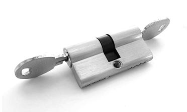 Личинка латунная 30х30мм для замка t155 ключ-ключ t155-101 SSS купить в Новосибирске