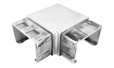 Отвод для поручня с пазом 40х60 мм, шлифованный (AISI 304) Фk542-2 купить в Новосибирске