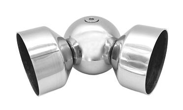 Поворот дер./пласт. поручня Ø49х0.8 мм, полированный, (AISI 201) k053-4 купить в Новосибирске