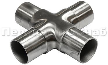 Соединение поручня Ø38.1 мм, крестовина (AISI 304) k360 купить в Новосибирске