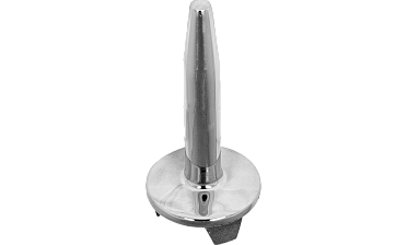 Наконечник палец (солдатик) на стойку Ø38.1 мм, без ложемента, литой, полированный, повышенной коррозионной стойкости, под сварку, облегченный, нержавеющий AISI 316, k034-3 купить в Новосибирске