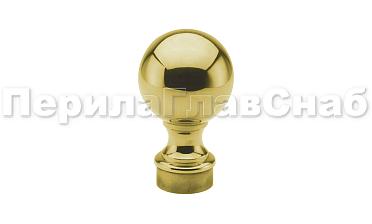 Наконечник стойки шар, Ø38.1 мм, литой, утяжеленный, золото k070-88 купить в Новосибирске