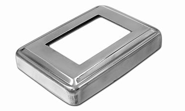 Низ стойки под трубу 105х75х0.8 мм для трубы 61х41 мм, полированный 400 Grit (AISI 304) k399 купить в Новосибирске