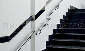 Пристенный поручень из нержавеющей стали 50 мм в Новосибирске. Готовые проекты ПерилаГлавСнаб