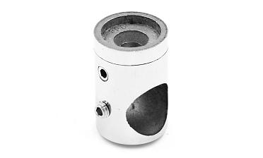 Ригеледержатель на стойку под плоскость Ø16 мм, литой, Ø22х30 мм, полированный, (AISI 304) k065-2 купить в Новосибирске