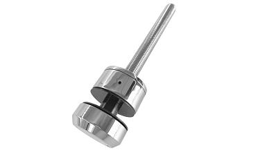 Комплект торцевого крепления несущего стекла, шпилька М16 AISI304, гайка-шайба Ø50х10мм, с регулировкой вылета 25-39мм, полированный, AISI 304 k277-11 купить в Новосибирске