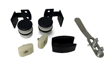 Комплект раздвижной системы на G-профиле, черный t407 BL  купить в Новосибирске