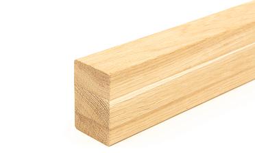 Дубовый поручень 60х40 некрашеный БЕЗ ПАЗА, Премиум Ф-1196 купить в Новосибирске