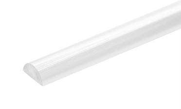 Порог для душевых пластиковый 3000 мм, прозрачный, t218 купить в Новосибирске