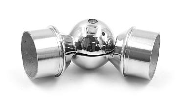 Поворот литой, регулируемый, "шар" с установочными кольцами, под Ø50.8 мм, (AISI 304) k558 купить в Новосибирске