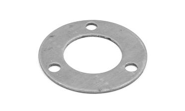 Фланец стойки 38/80 х 3 мм, 3 отв х М10 х 20, черный металл k116-38-9 купить в Новосибирске