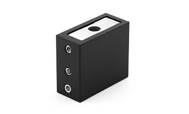 Коннектор стена-труба для прямоугольного трека 30х10 мм, нержавеющая сталь AISI 304, черная t463 BL купить в Новосибирске