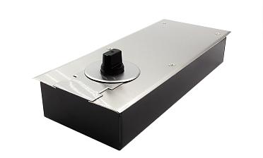 Доводчик для стеклянной двери до 80 кг EN2, напольный, 500 тыс. циклов, нержавеющая сталь AISI 304, шлифованная t182 SSS купить в Новосибирске