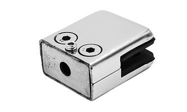 Стеклодержатель штампованный, под стекло 8 мм (4+4 мм), на плоскость 40х24х48 полированный (AISI 304) k352 купить в Новосибирске