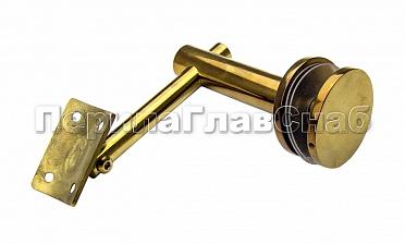 Выносной держатель поручня на стекло 8-16 мм, под золото (AISI 304) Фk241-88 купить в Новосибирске