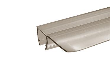 Уплотнитель для стекла 8 мм, полупрозрачный черный, 90°, стекло-стекло 2200 мм t215-2 BL купить в Новосибирске