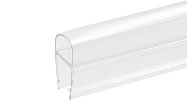 Уплотнитель для стекла 8мм, прозрачный, дверь-стекло 2,2 м. t212-2 купить в Новосибирске