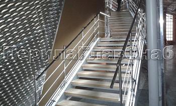 Нержавеющие перила и ограждения с подсветкой в Новосибирске. Готовые проекты ПерилаГлавСнаб