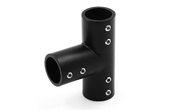 Соединитель-тройник для трубы 19 мм, нержавеющая сталь AISI 304, черная t902 BZn купить в Новосибирске